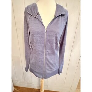 Calvin Klein Performance Quick Dry Zip Front Sweatshirt Hoodie Plus Size 1X Blue